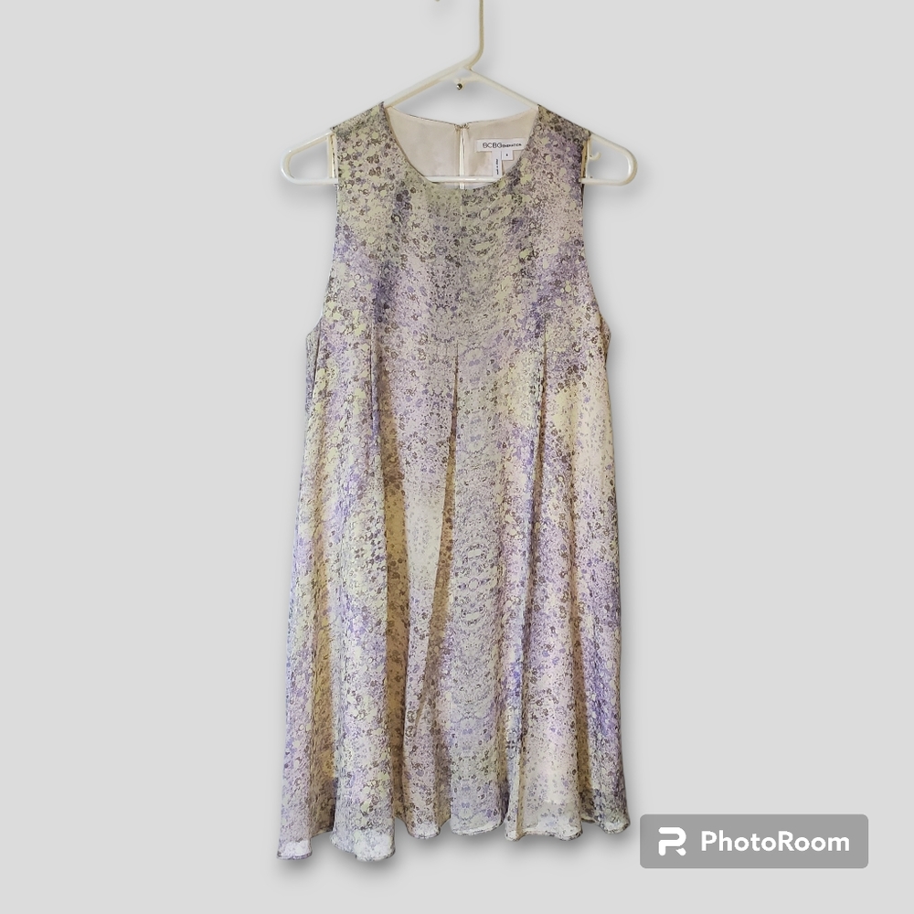 BCBGeneration sleeveless flowy flounce dress, size S Beach Wedding